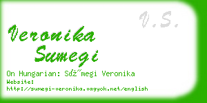 veronika sumegi business card